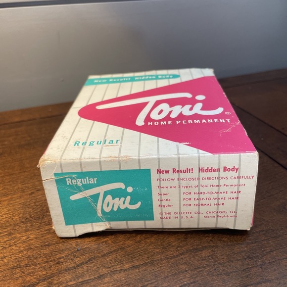 1950's Toni's Home Permanent regular hair curlers curling rod box+contents! Prop - Picture 5 of 8